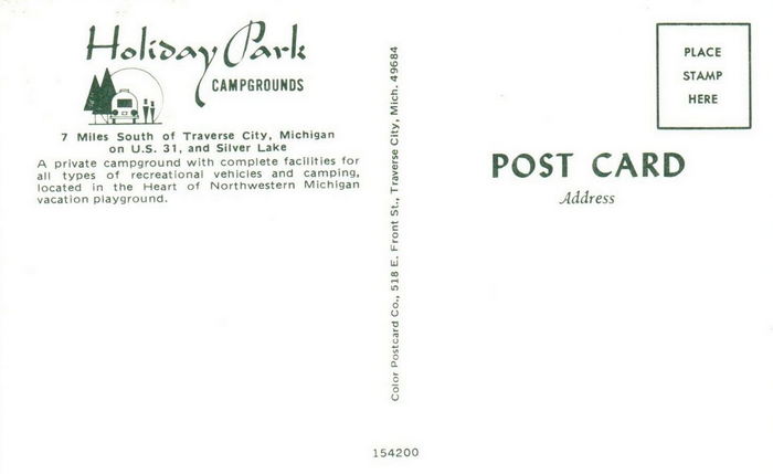 Holiday Park Campground - Vintage Postcard